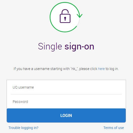 UQ Blackboard Login